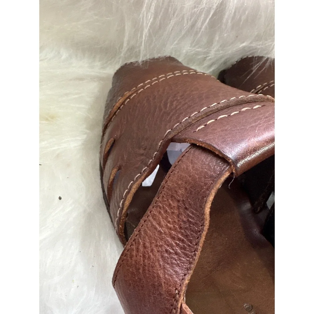 Tommy‎ Bahama Mens Leather Fisherman Sandals Made in Italy Vintage Y2K
